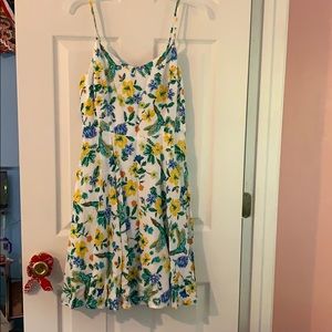 A floral dress with zip